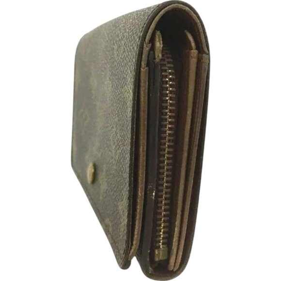 977172BM (L1) Louis Vuitton Wallet Porte Monnaie Billets Tresor Brown Monogram - Picture 3 of 10